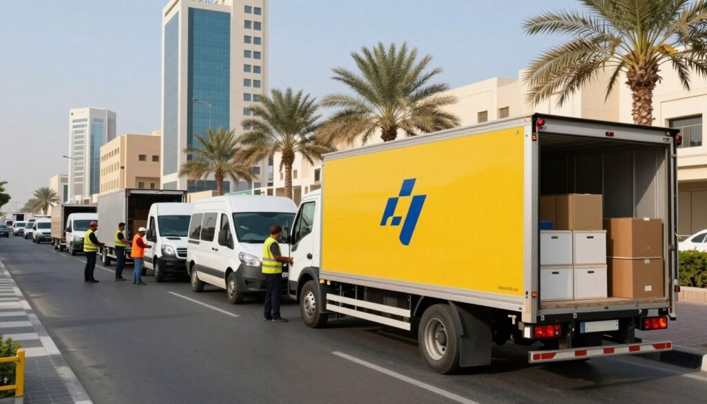 أسطول سيارات نقل العفش في الرياض
