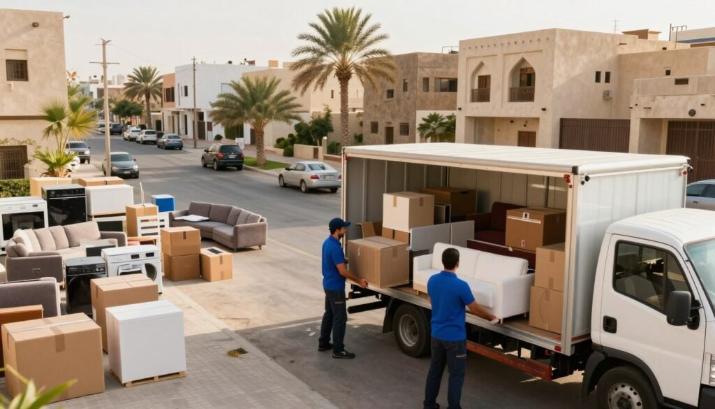 خدمات نقل العفش في شرق وشمال شرق الرياض