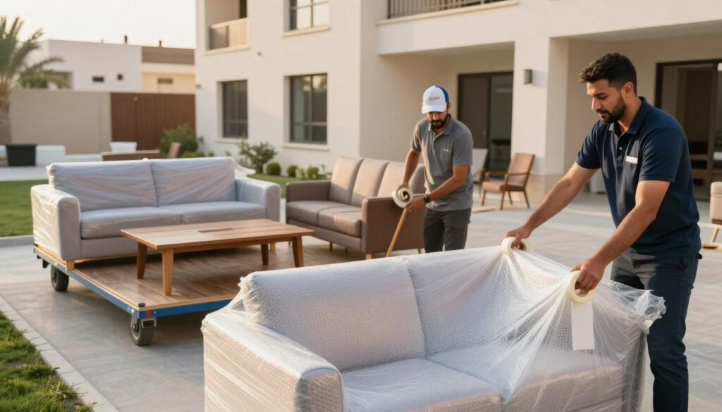 خدمة تغليف الأثاث بحي العارض