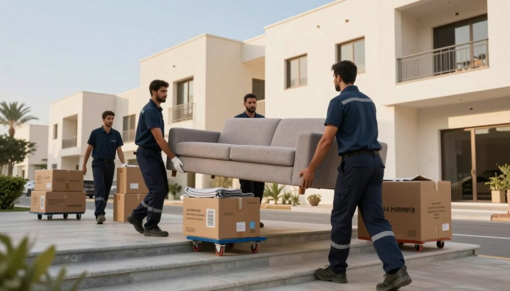 خطوات عملية نقل العفش الآمنة